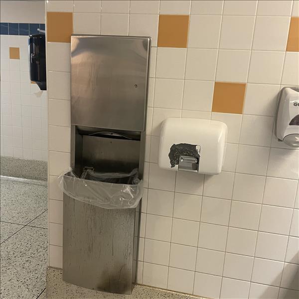 Washroom evaluated for visible cleanliness